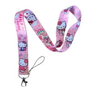 Japan Anime Sanrio Hello Kitty Cell Neck Strap Lanyard Pink One Size Lanyard
